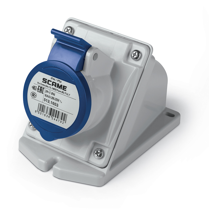 SURFACE MOUNTING SOCKET ANGLED BOX