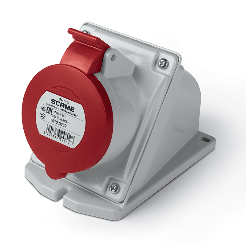 SURFACE MOUNTING SOCKET ANGLED BOX