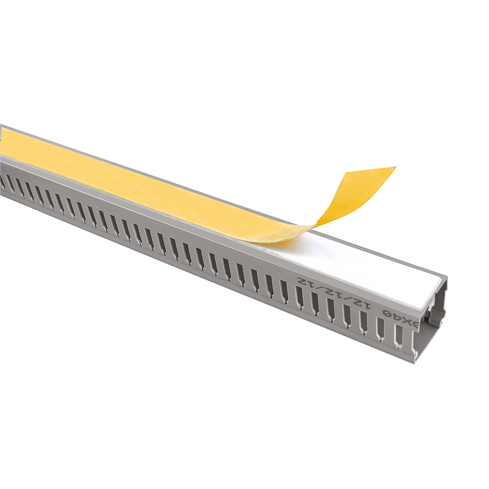 ADHESIVE TYPE SLOTTED CABLE TRUNKING